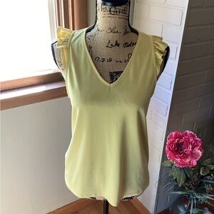 Twenty Second Lemon Ruffle Tank Top